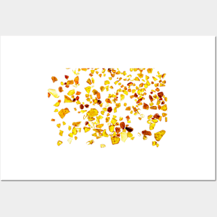 Amber abstract background Posters and Art